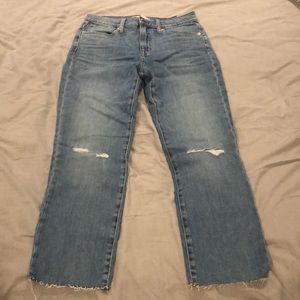 Madewell High Rise Slim Crop Boyjean